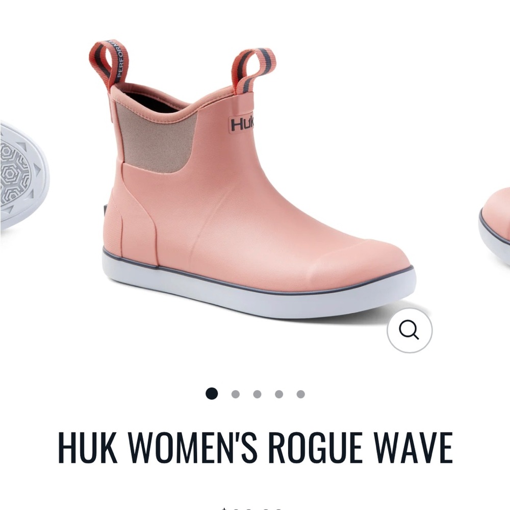 huk pink rain boots